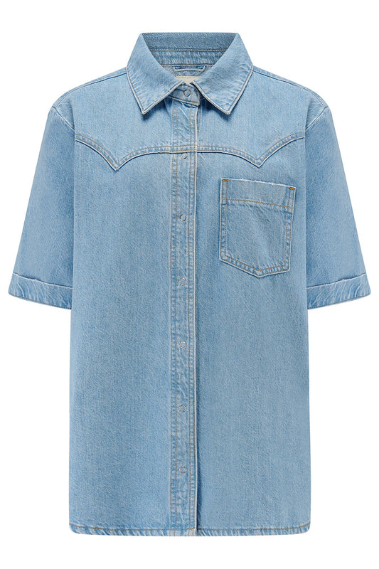 seventy + mochi Eva Shirt in Summer Sky