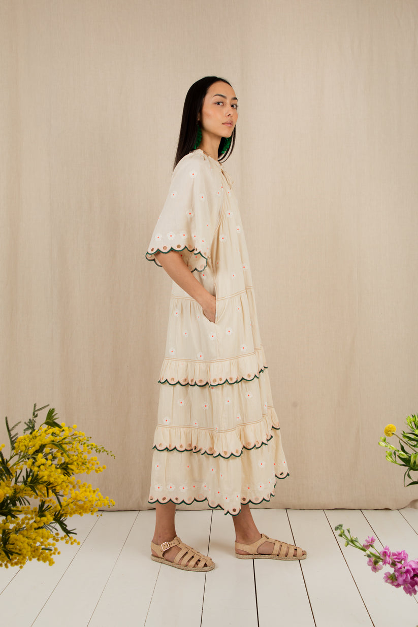Bonte London Winona Dress - Ecru Multi