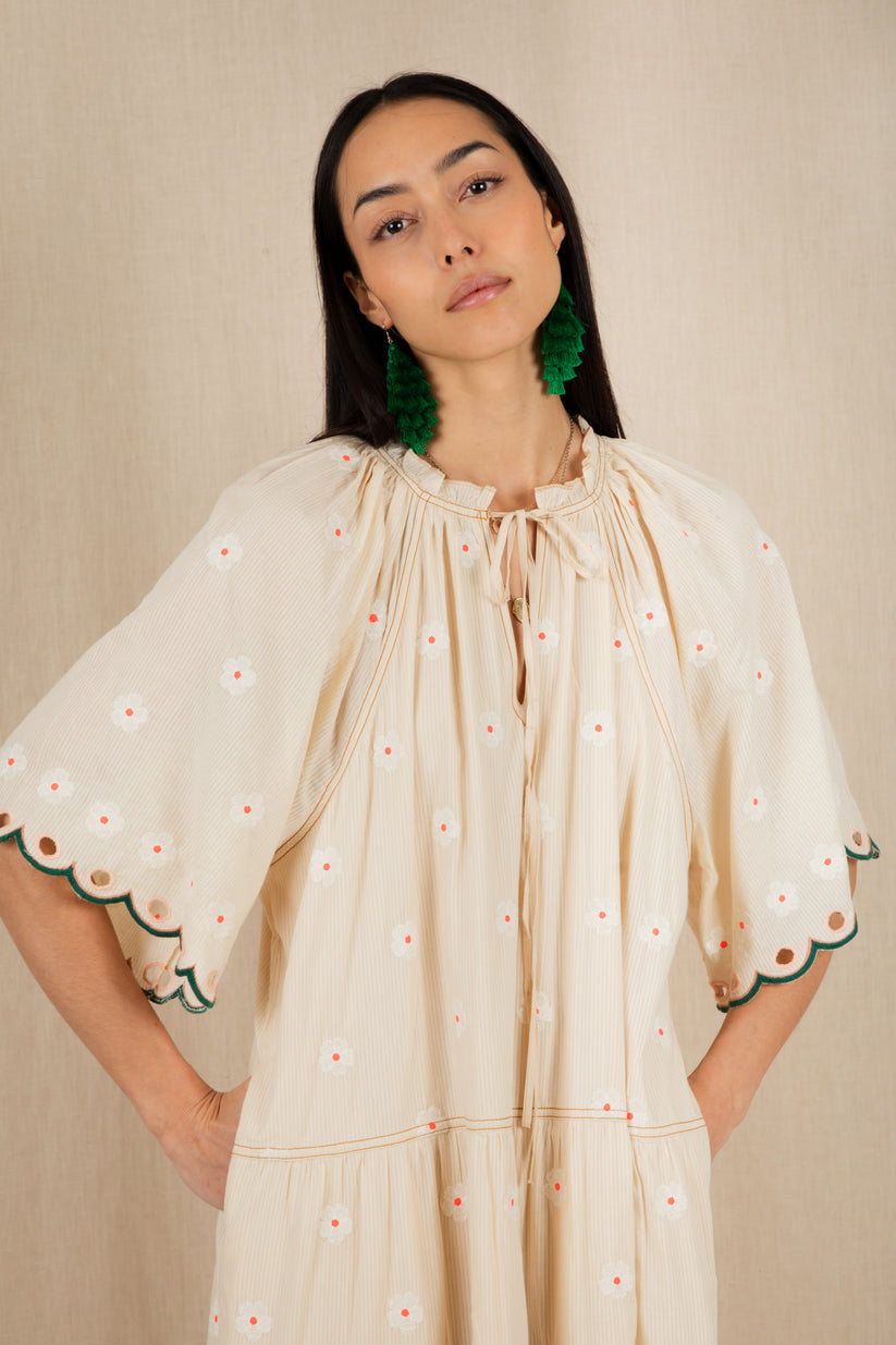 Bonte London Winona Dress - Ecru Multi