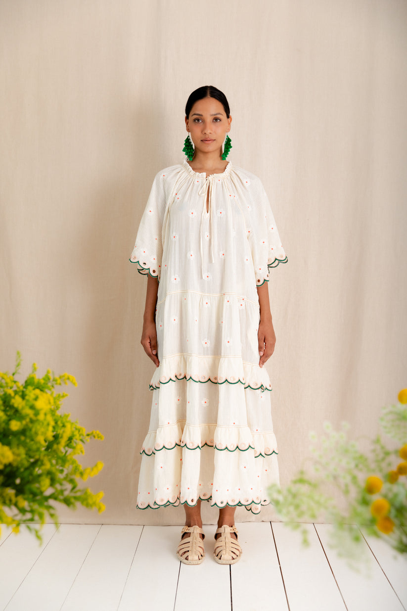 Bonte London Winona Dress - Ecru Multi
