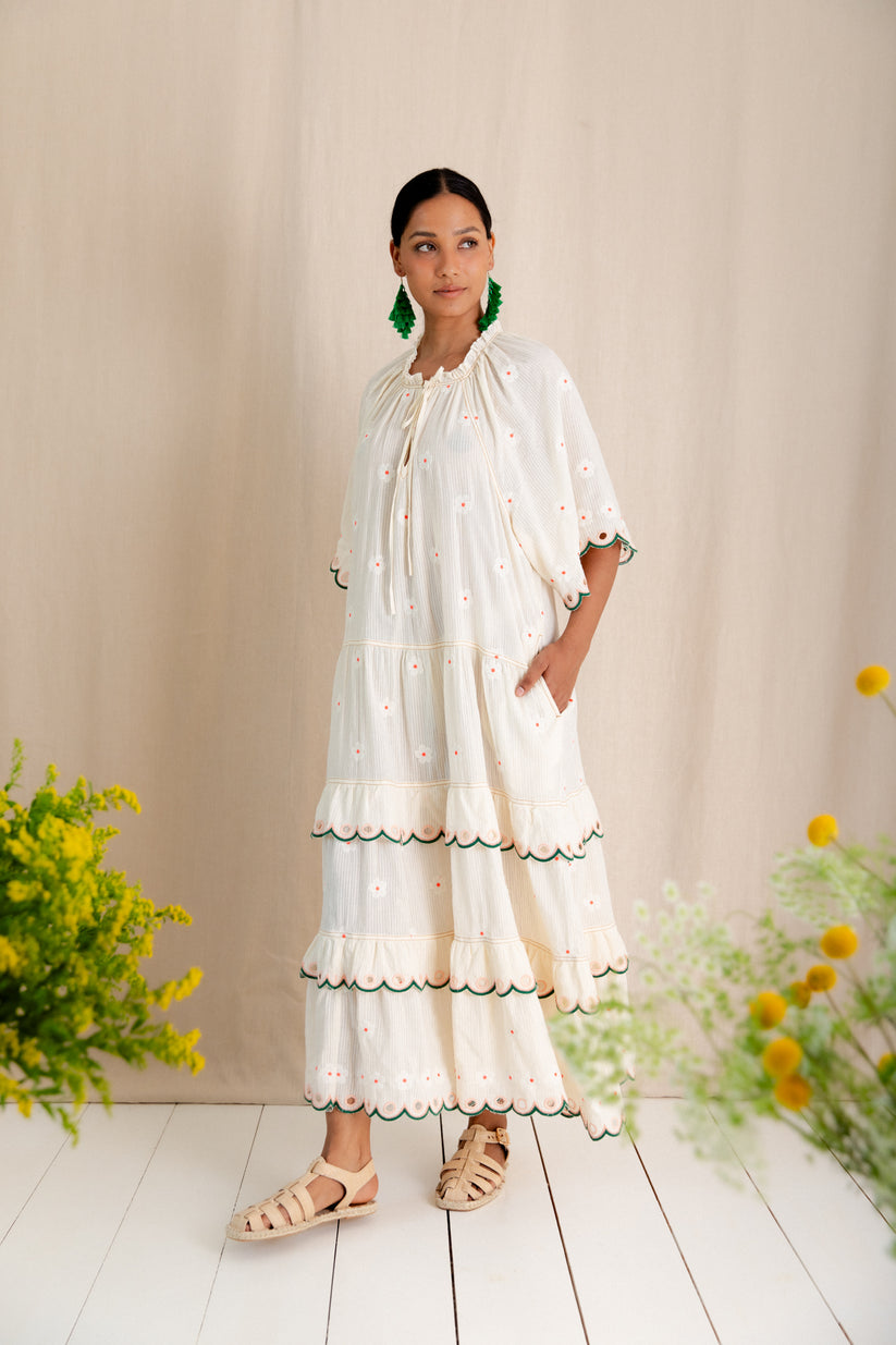 Bonte London Winona Dress - Ecru Multi
