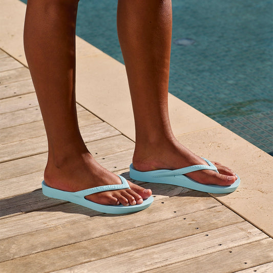 Archies Sky Blue Arch Support Flip Flops - Classic