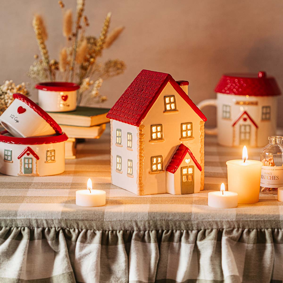 Sass & Belle House Shaped Tealight Holder