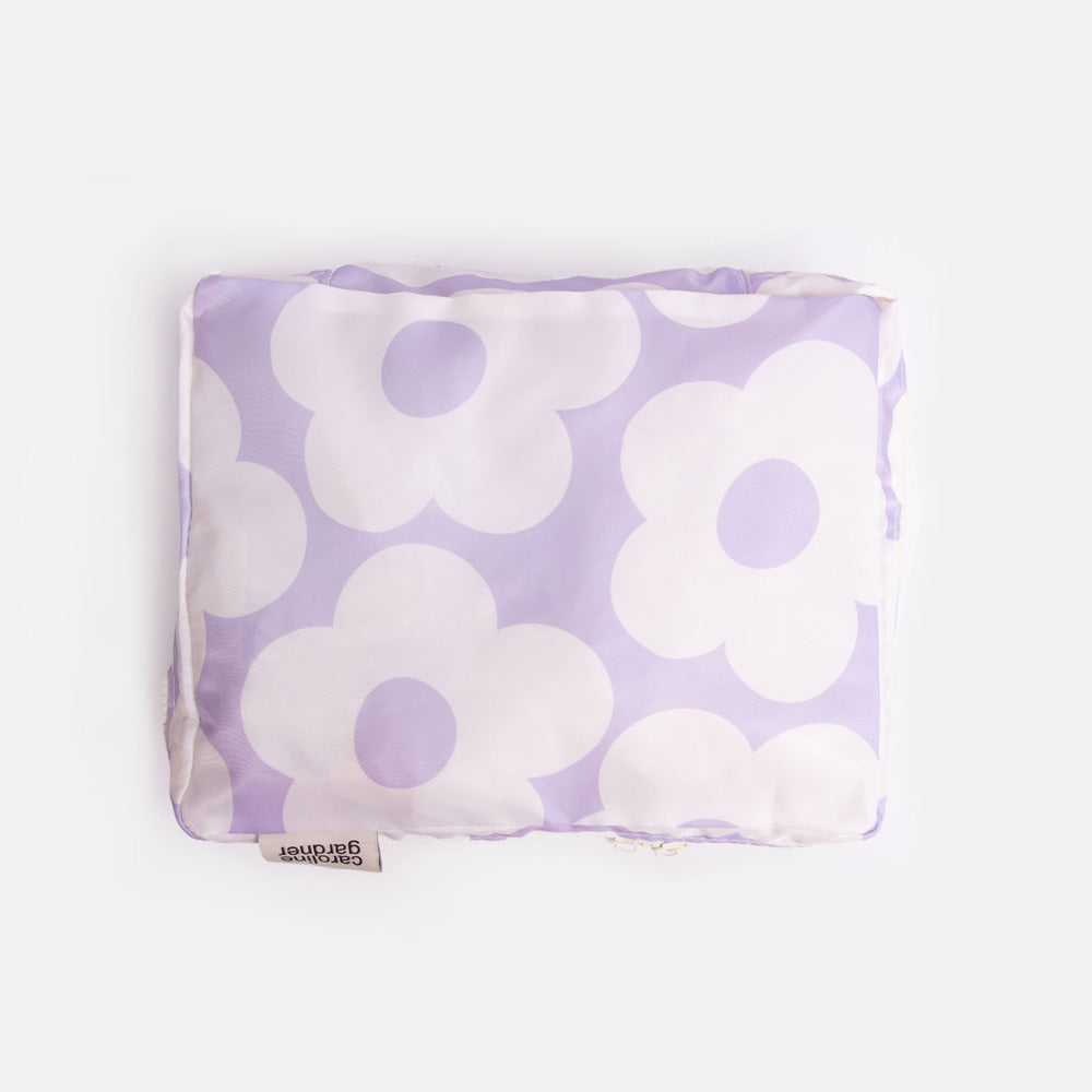 Caroline Gardner Mono Spot/Flower Set of 3 Packing Cubes