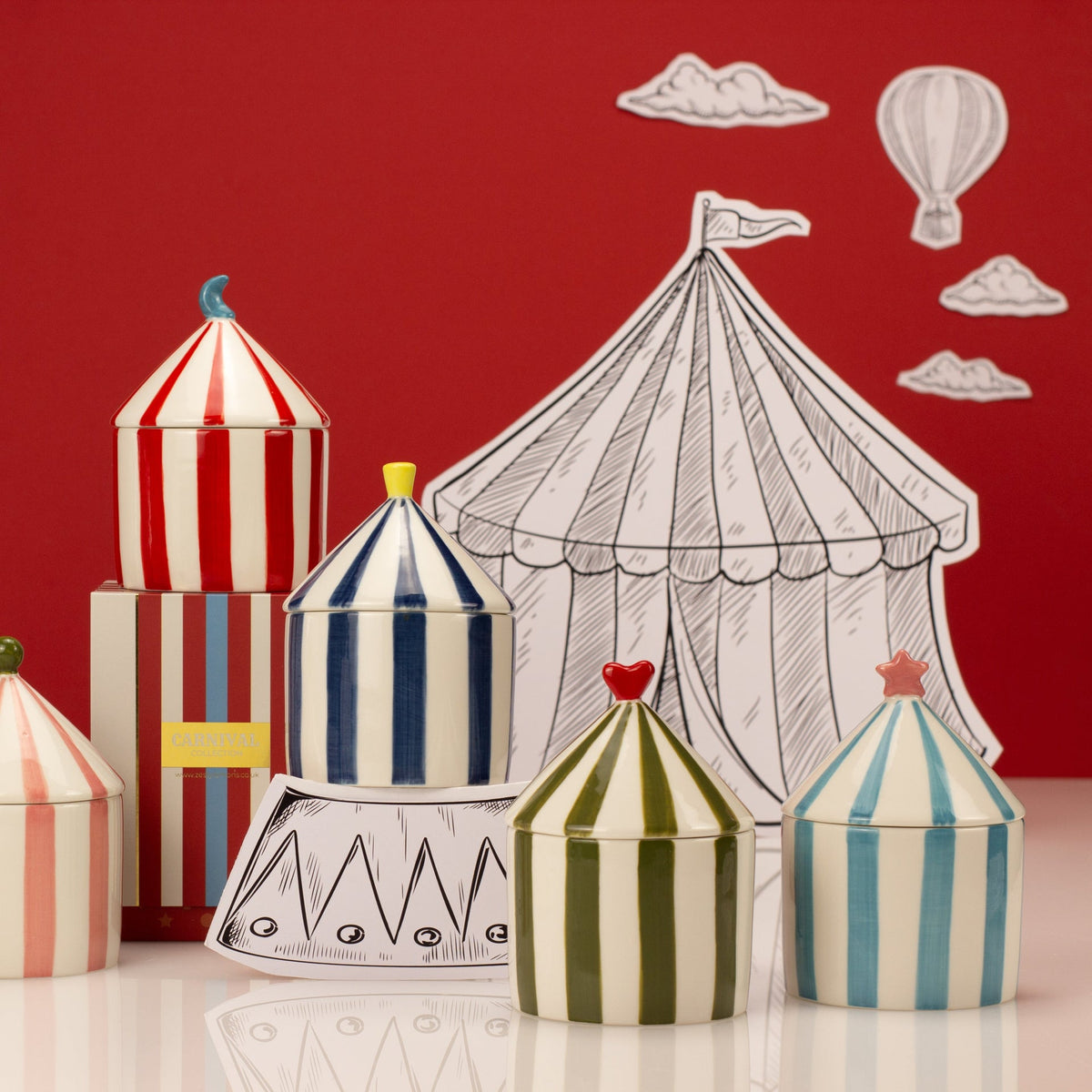 Zesty Lemons Carnival Ringmaster Red Candle - Plum & Pomegranate