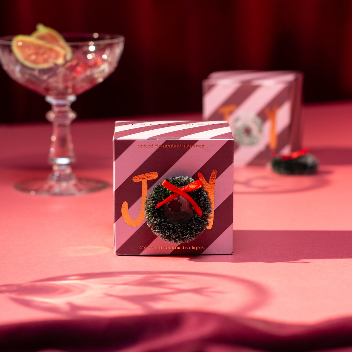 Zesty Lemons Sparkle Season: Joy Tea Lights (Box of 2) - Spiced Clementine