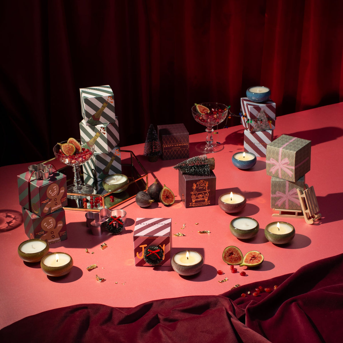 Zesty Lemons Sparkle Season: Joy Tea Lights (Box of 2) - Spiced Clementine