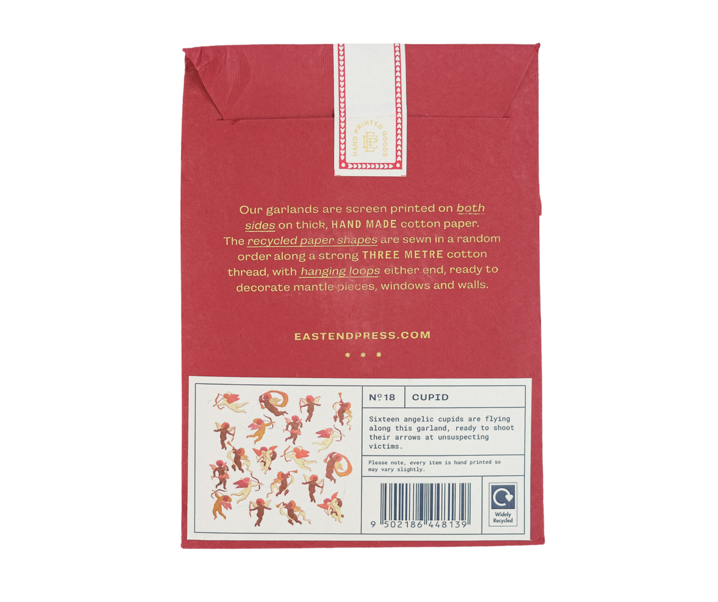 East End Press - Cupid Sewn Garland