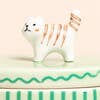 Lisa Angel - Green Oval Ceramic Cat Trinket Pot