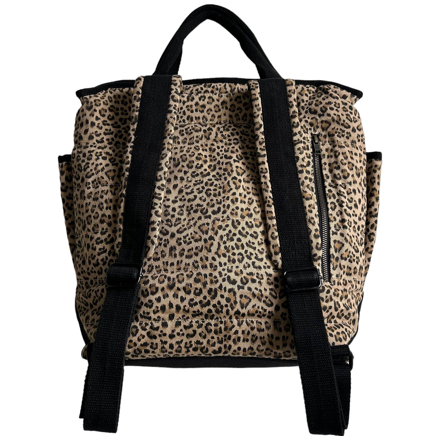 Sixton Twill sand leopard print backpack