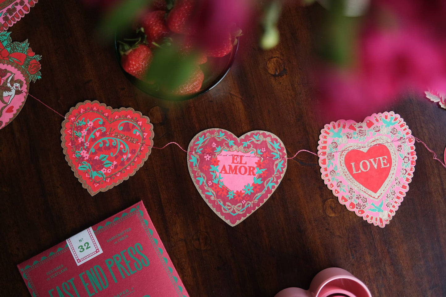 East End Press - Valentine's Sewn Garland