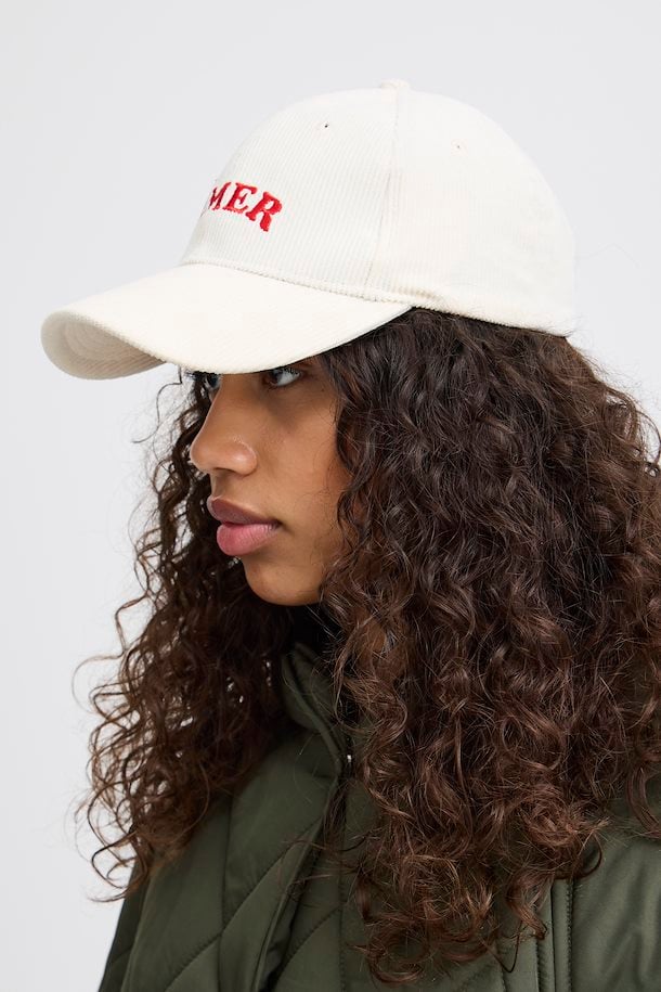 ICHI Cordia Baseball Cap Hat in Almond Milk