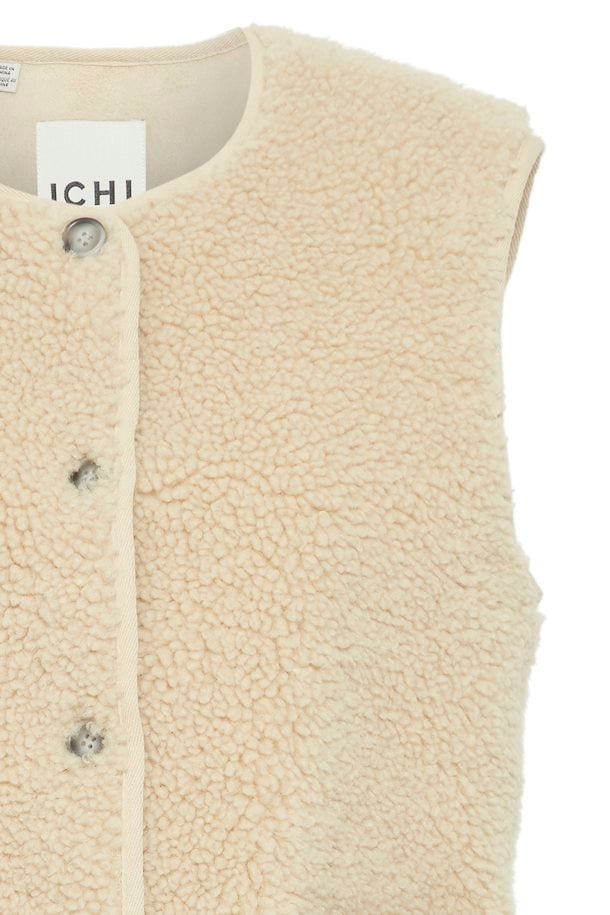 ICHI Fanza Waistcoat in Almond Milk