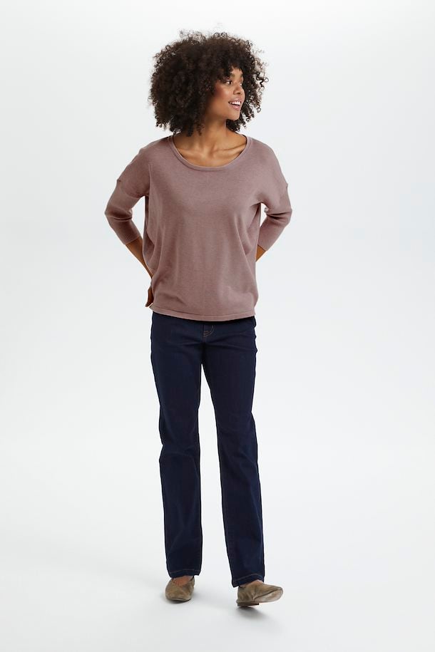 Saint Tropez Mila Roundneck Pullover in Antlet Melange