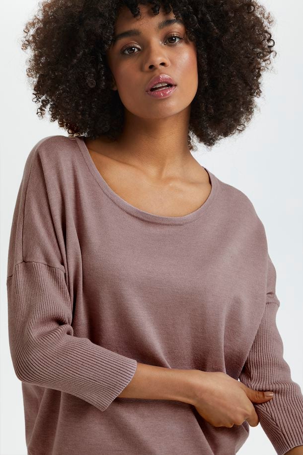 Saint Tropez Mila Roundneck Pullover in Antlet Melange