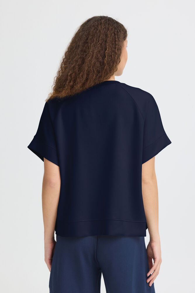 Fransa Aurora Tee in Navy Blazer