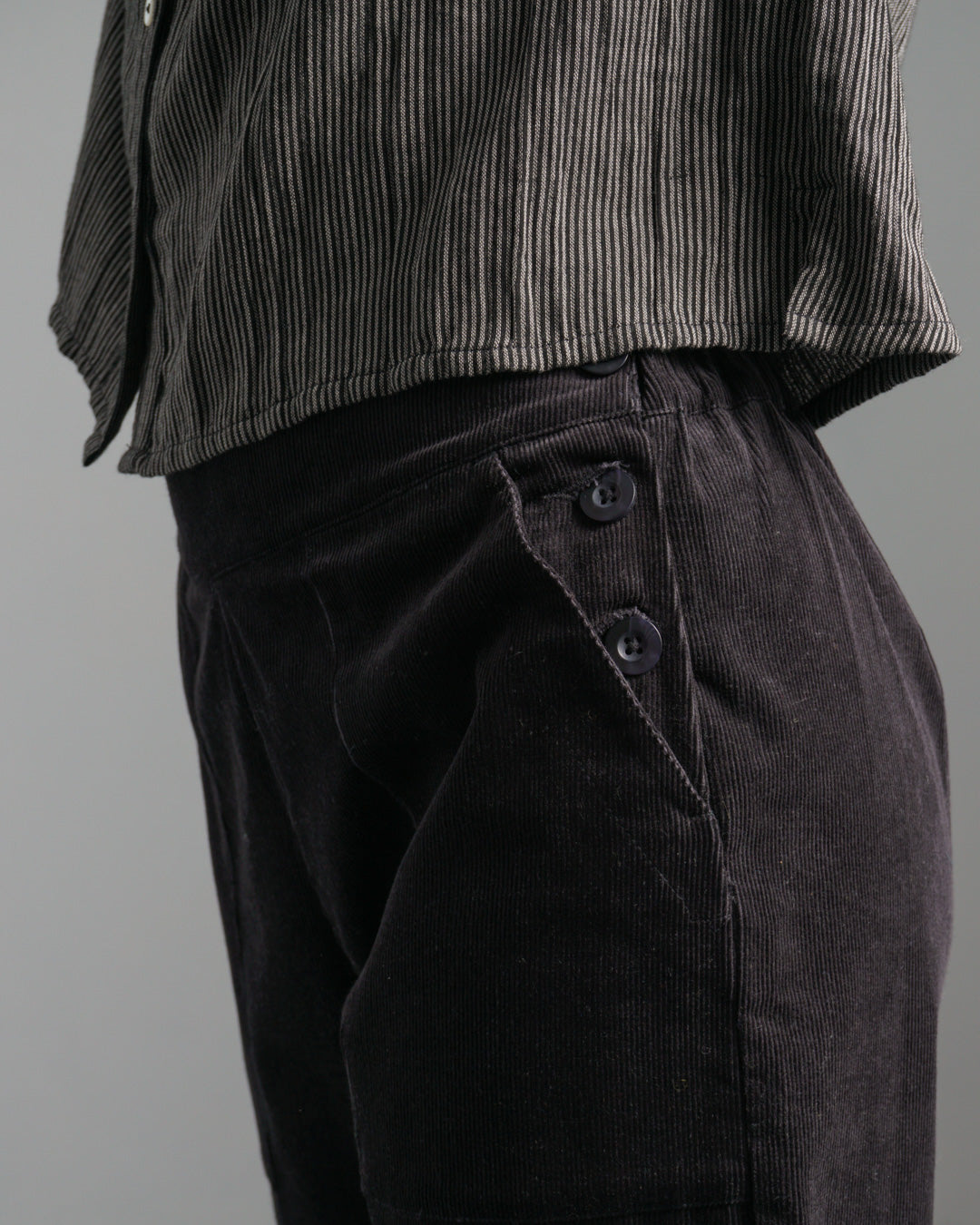 Bibico Anna Wide Leg Trousers in Dove Grey