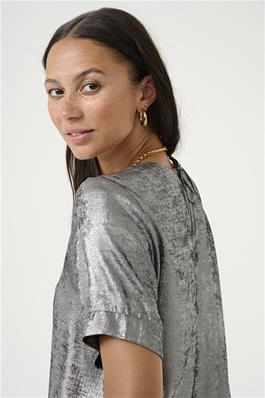 KAFFE Lorina Blouse in Silver