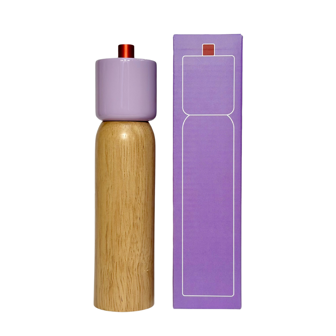 MÆGEN - Salt & Pepper Grinder - Lilac & Red: Medium