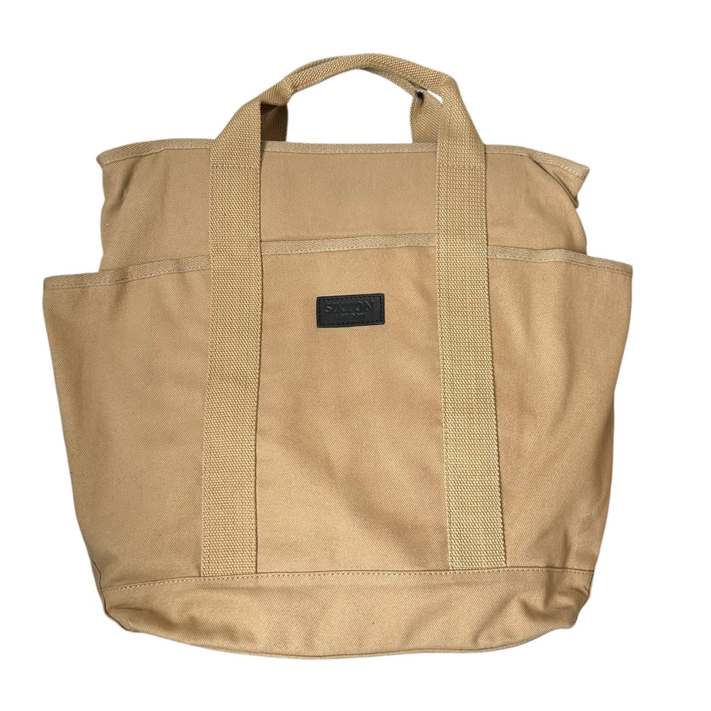 Sixton London Sand Backpack - Plain Cotton Canvas