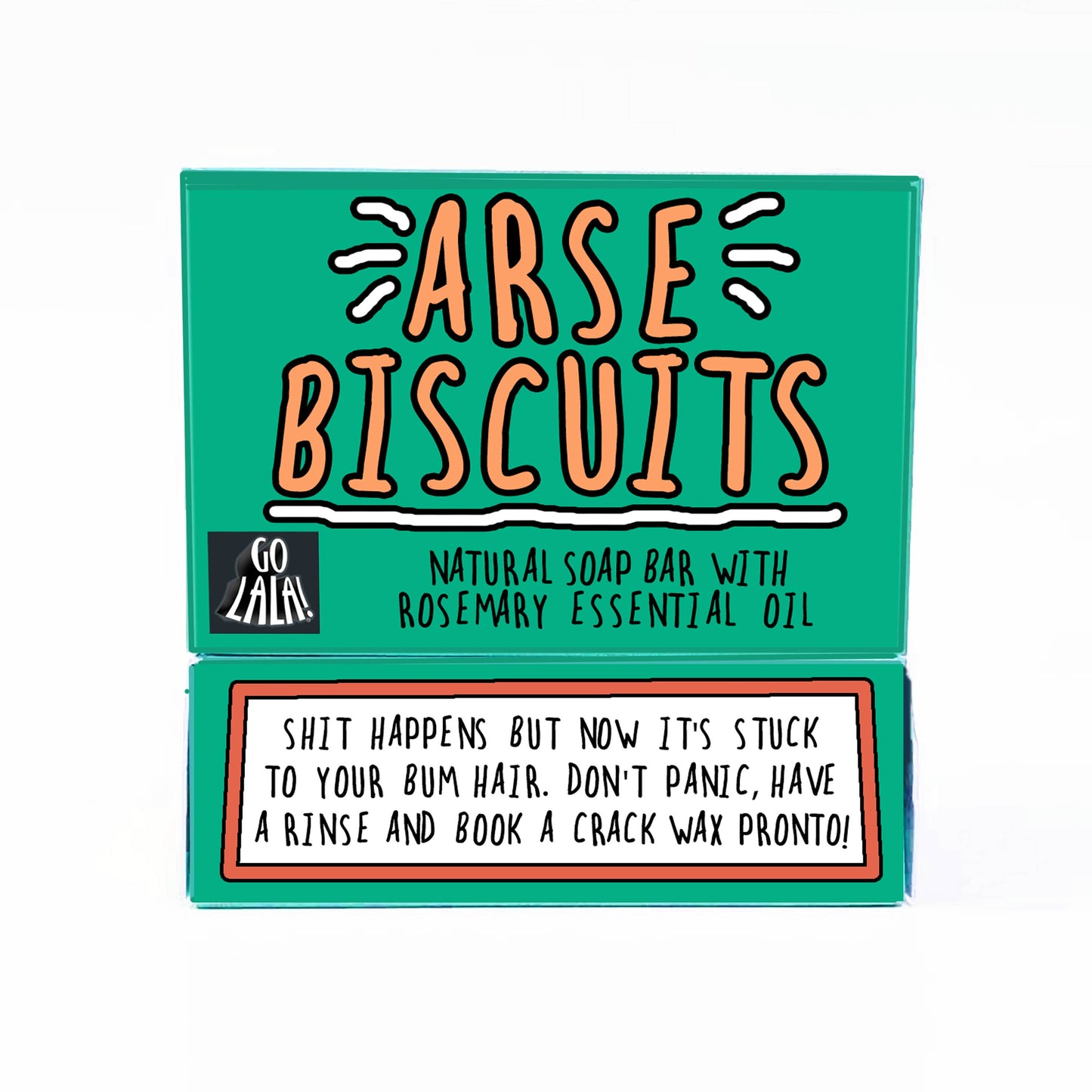 Go La La - Arse Biscuits Soap Rosemary Funny Gift