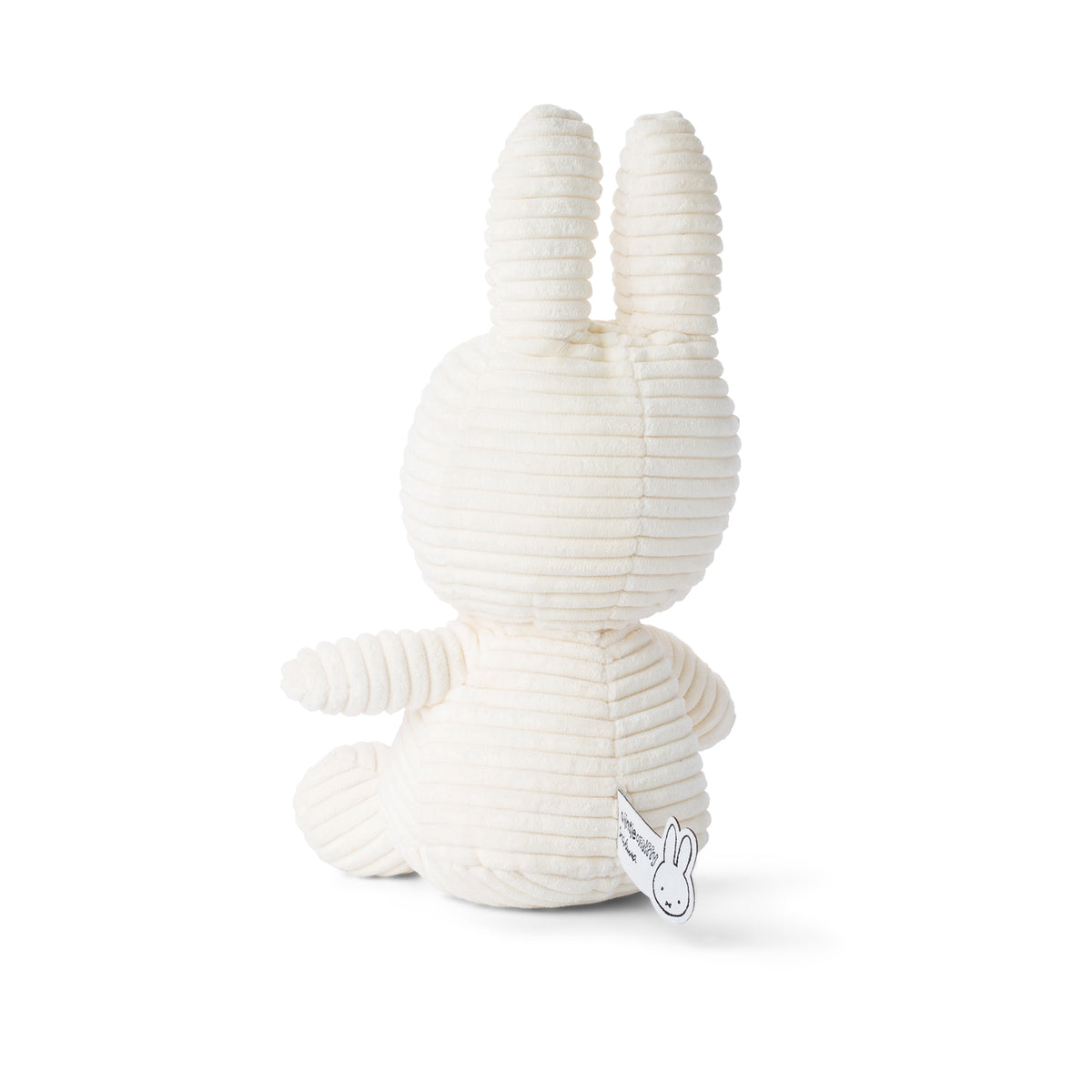Miffy Sitting Corduroy Soft Toy in White - 23cm