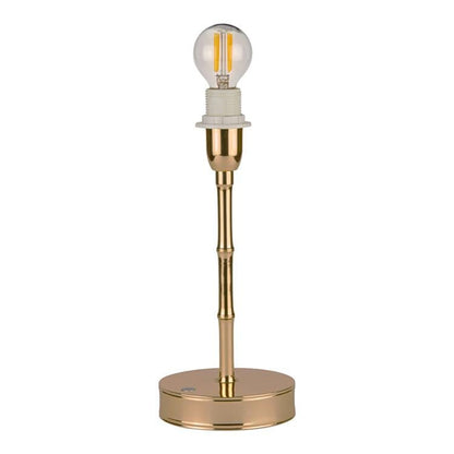 Addison Ross Bamboo Lamp Base – Matt Gold (25cm) on white background