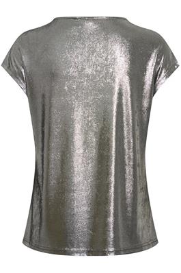 Fransa Franny Tee in Gun Metal Mix