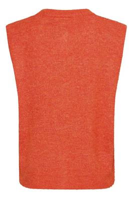 ICHI Lamora Waistcoat in orange