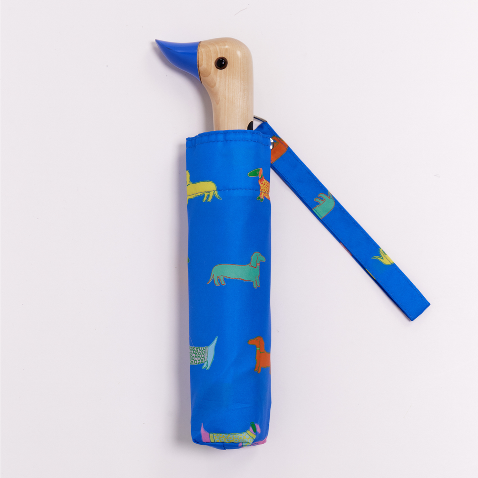 Original Duckhead Dogs in Blue Compact Duck Umbrella