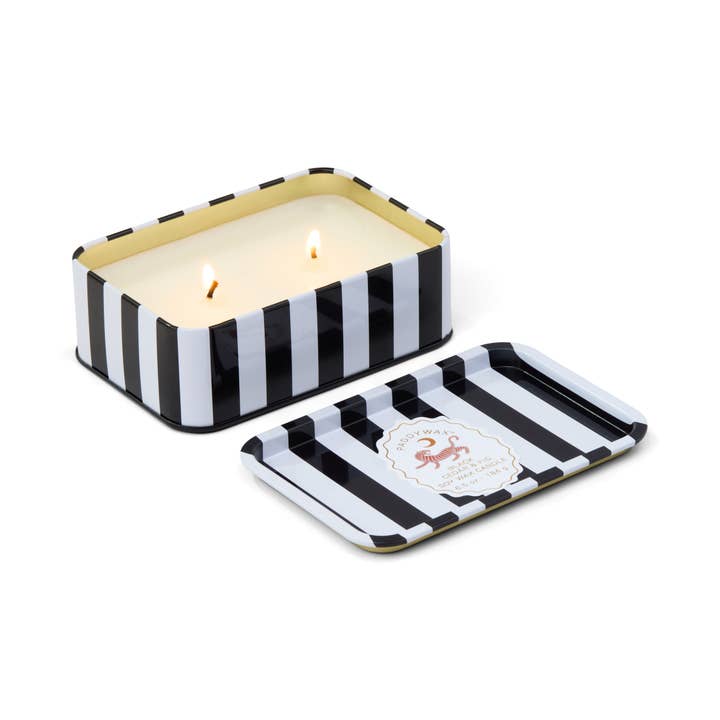 Adopo 6oz Printed Tin - Tiger - Black Cedar & Fig