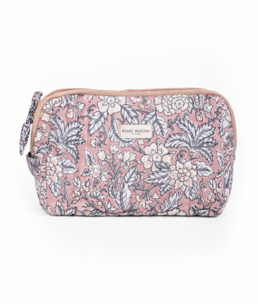 Bindi Atelier Toiletry Bag Beauty Pouch - Hati Sepia
