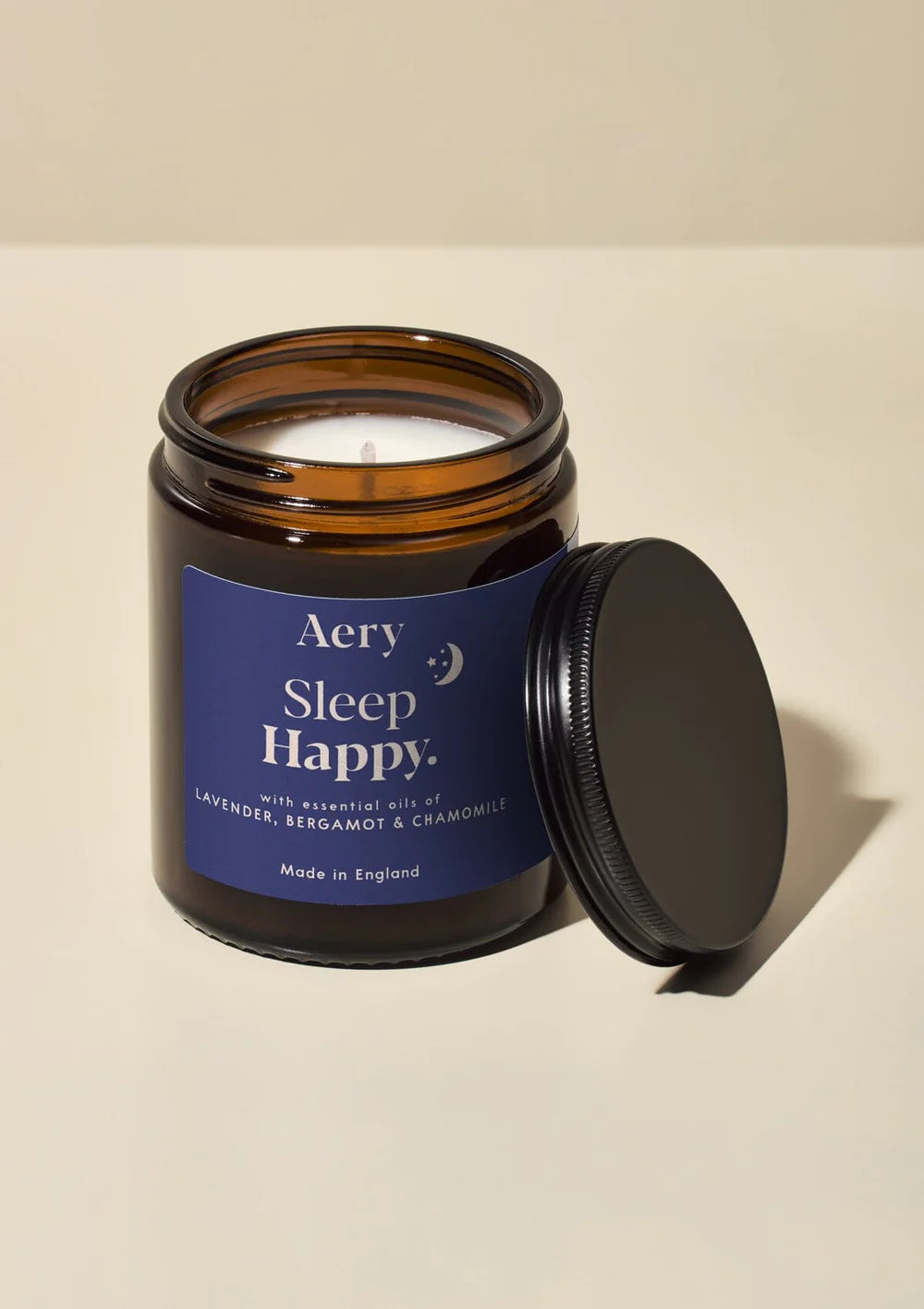 Aery Sleep Happy Scented Jar Candle - Lavender, Bergamot & Chamomile