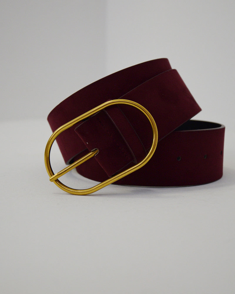 Grace & Mila Nicetas Belt in Bordeaux