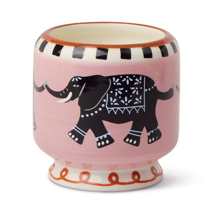 A Dopo Elephant Ceramic Candle - Tobacco Vanilla 8oz/226g