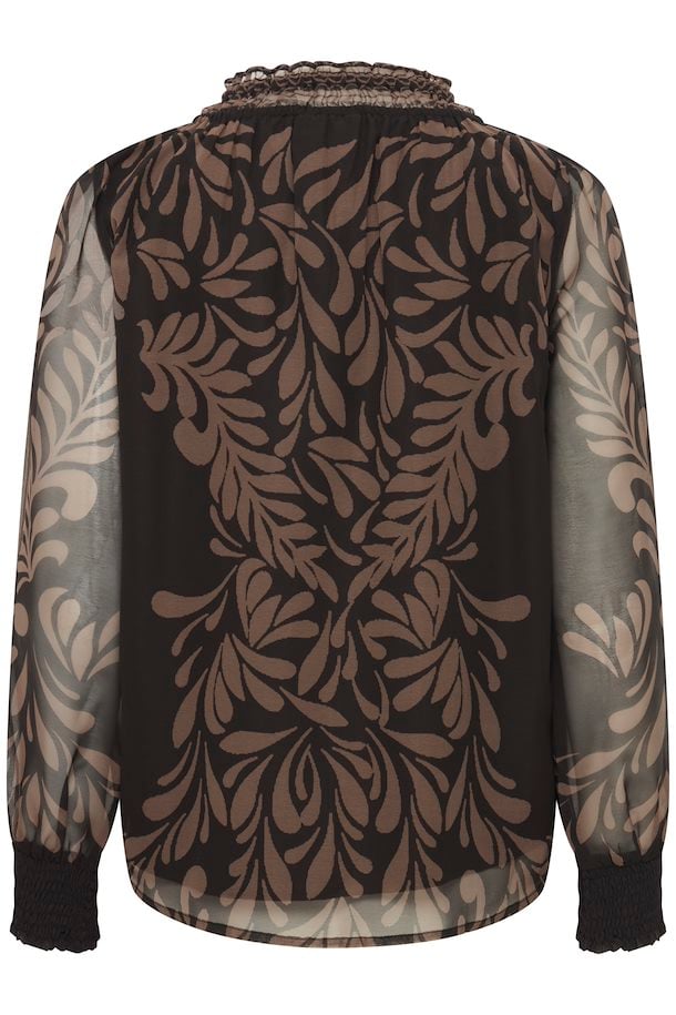 Kaffe Charli Blouse in Black AOP