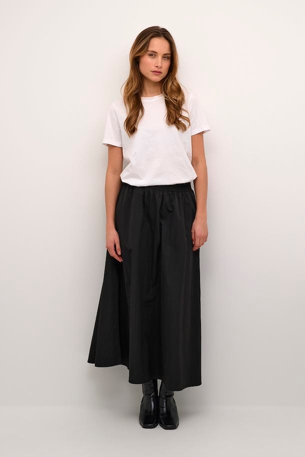 KAFFE Evi Skirt in Black Oyster