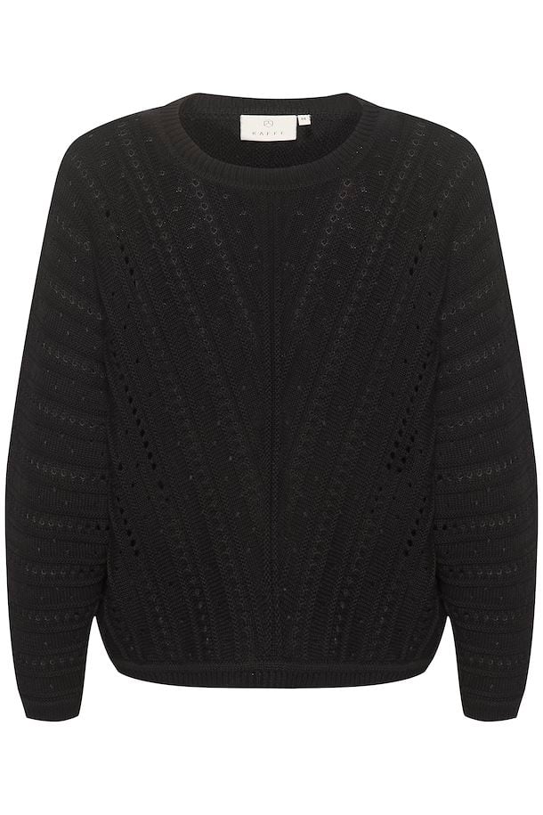 KAFFE Jolie Knit Pullover in Black Deep