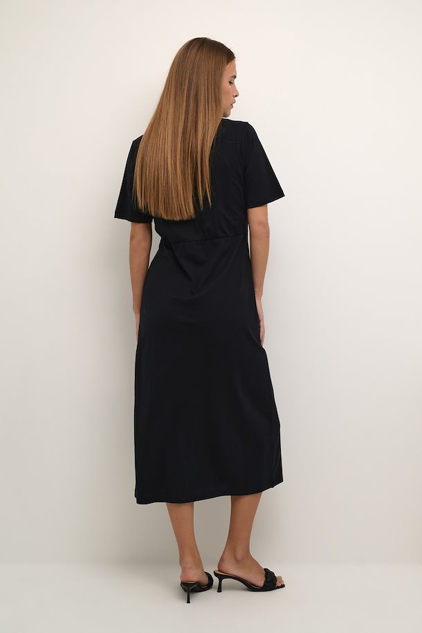 KAFFE Nette Jersey Dress, Black Deep