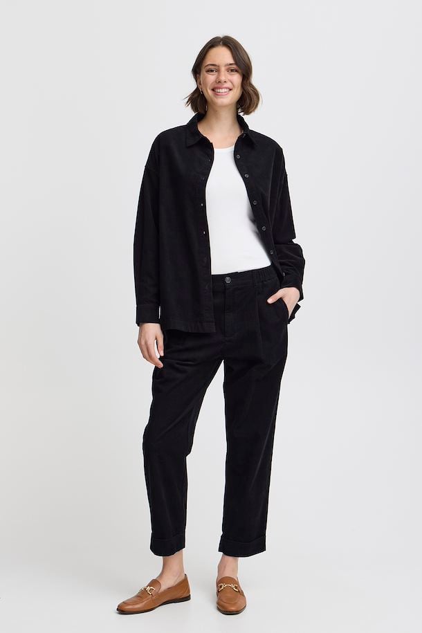 Fransa Cory Trousers in Black