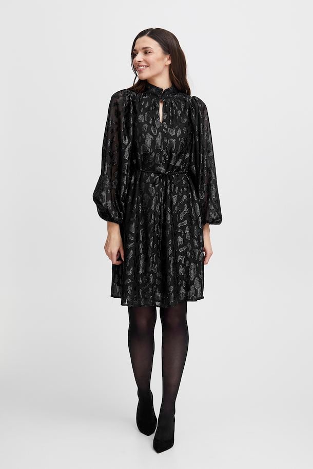 Fransa Black Sparkly Dress