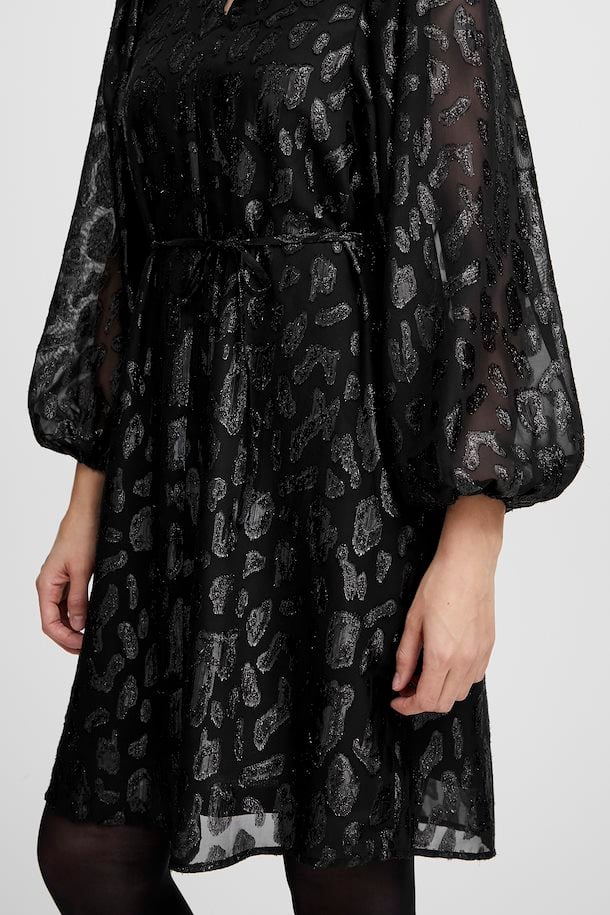 Fransa Black Sparkly Dress