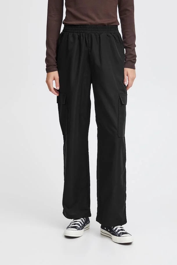 ICHI Kecia Black Trousers