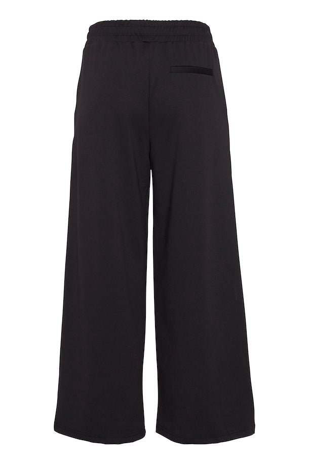 ICHI Kate SUS Ankle Length Black Trousers