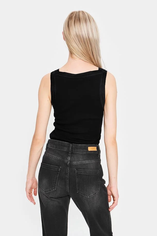 Saint Tropez Maya Tank Top in Black