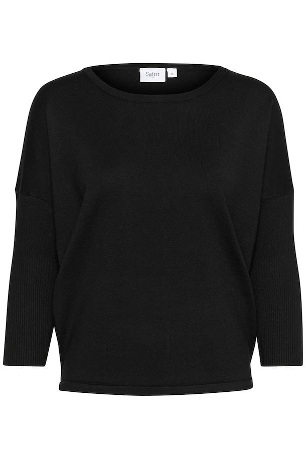 Saint Tropez Mila Roundneck Pullover in Black