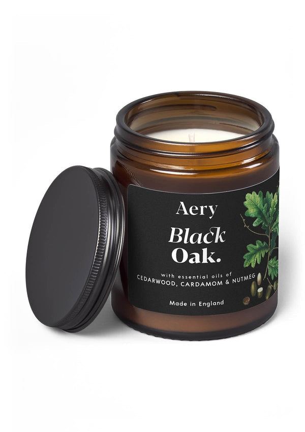 Aery Black Oak Scented 140g Jar Candle