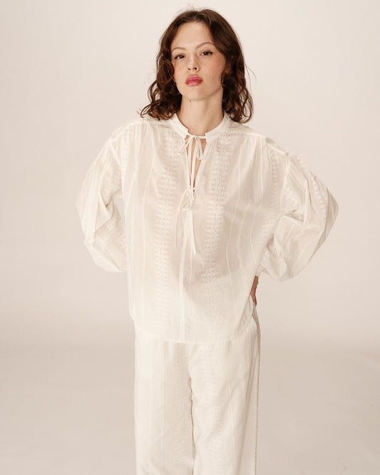 Grace & Mila Persia Blouse in White