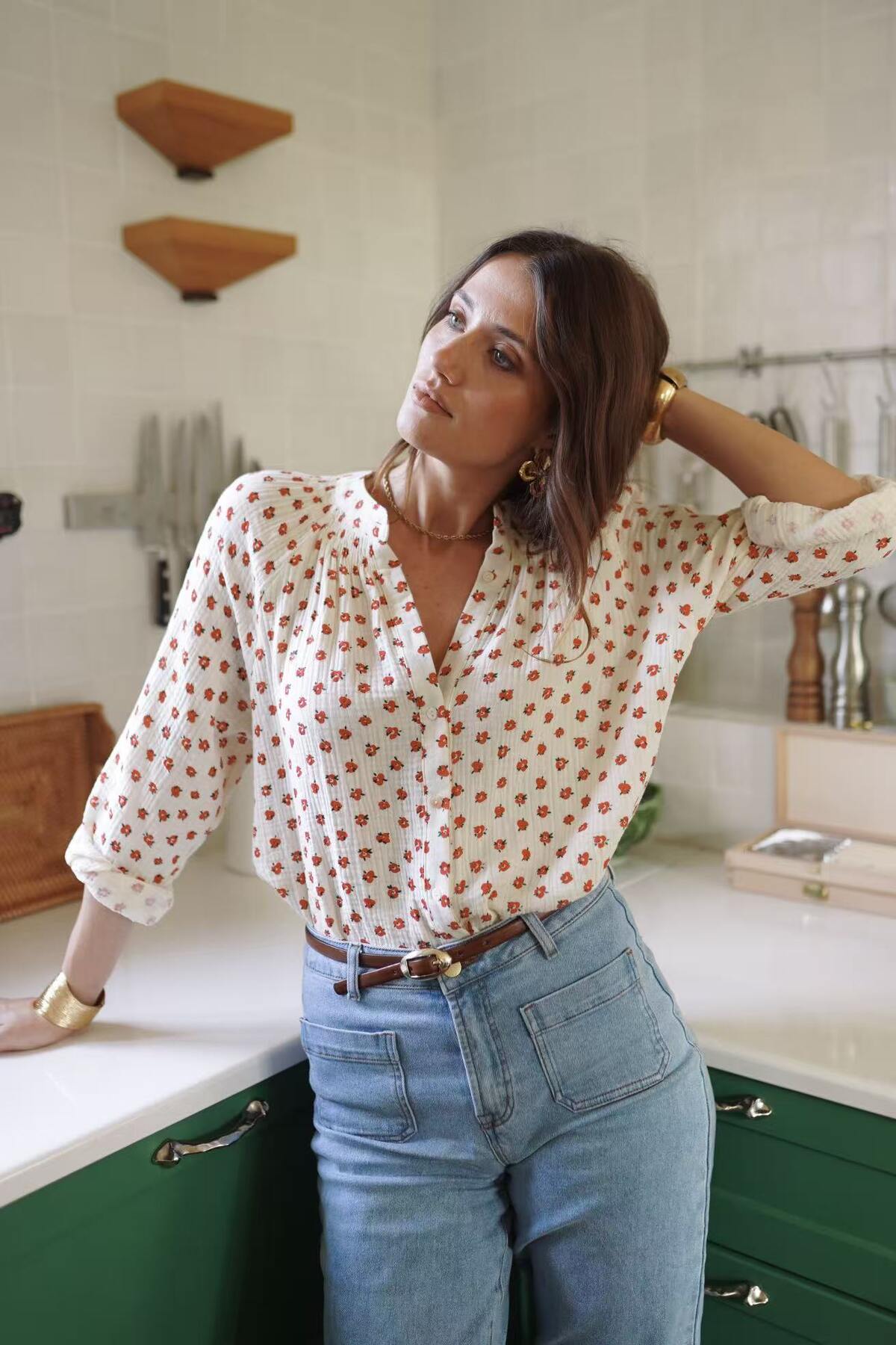 Madeline Floral Print Blouse