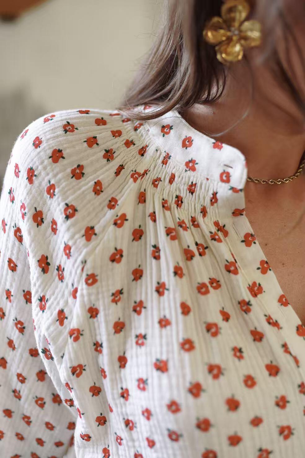 Madeline Floral Print Blouse
